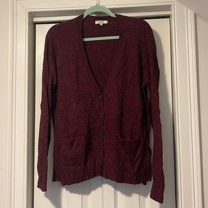 Burgundy cardigan